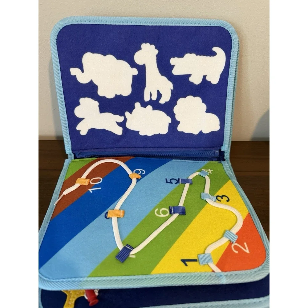 Montessori Busy Book for Toddlers, Quiet Book, Early learning toy w/activities